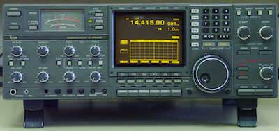 an Icom R9000 receiver