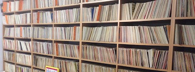 Record Librarry shelves