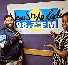Staff at New Style reggae radio station